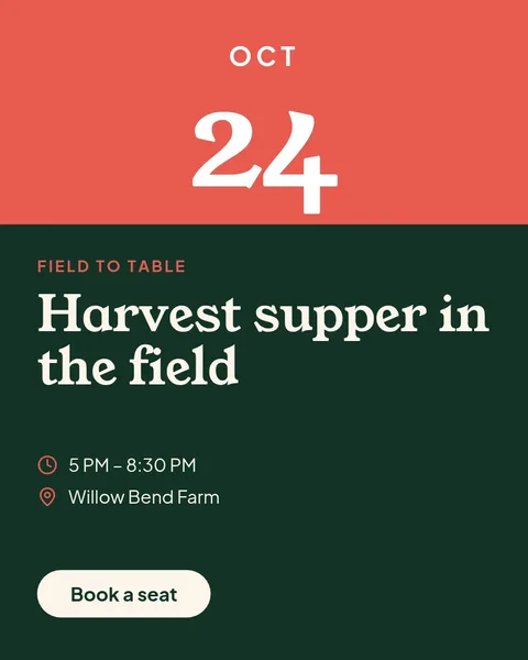 Harvest Supper Long Table – Instagram post template