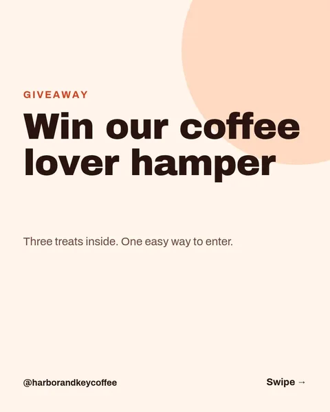 Hamper Giveaway Carousel – Instagram carousel template, 6 pages