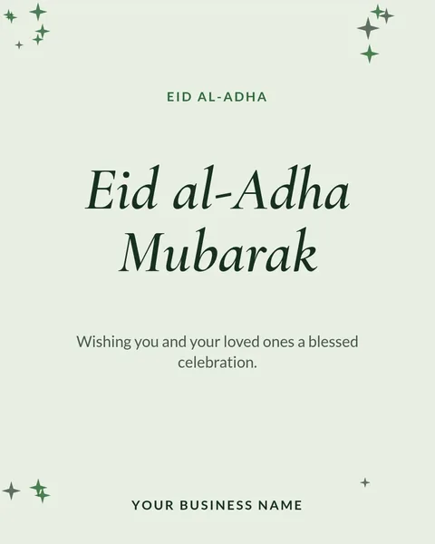 Eid al-Adha greeting – Instagram post template