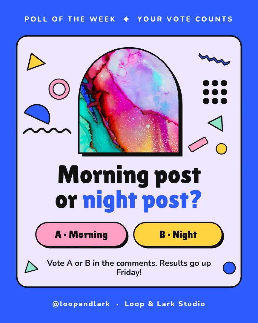 Framed Memphis Vote Band – Instagram post template