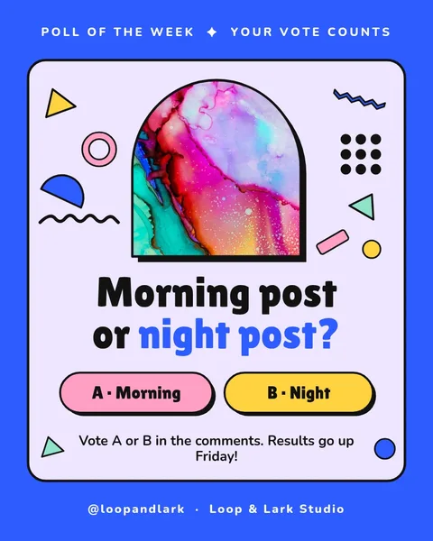 Framed Memphis Vote Band – Instagram post template
