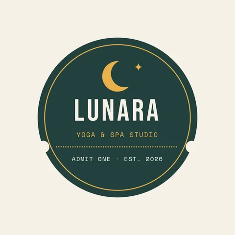 Lunara Ticket Moon Badge – Logo template