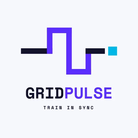 Gridpulse Pixel Heartbeat Logo – Logo template