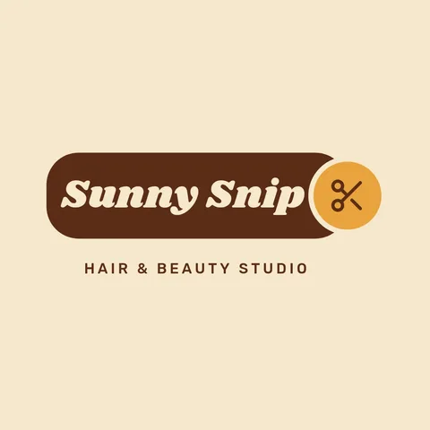 Sunny Snip Pill Wordmark – Logo template
