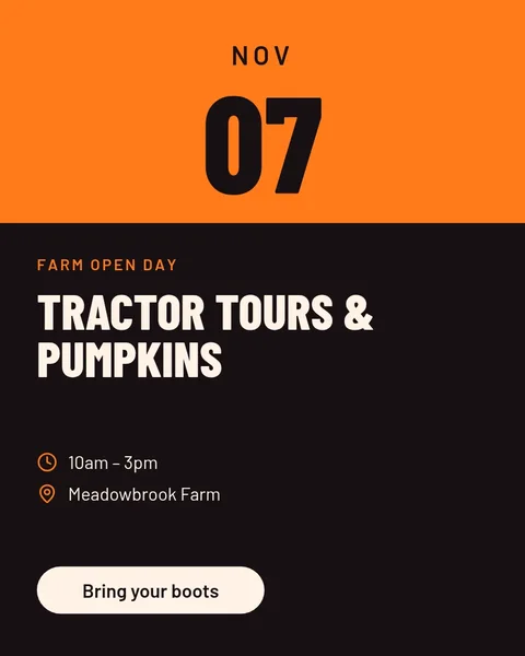 Pumpkin Patch Farm Day – Instagram post template