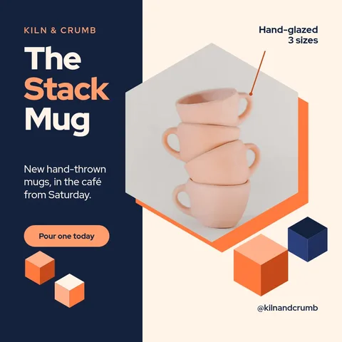 Iso Mug Tower Launch – LinkedIn post template