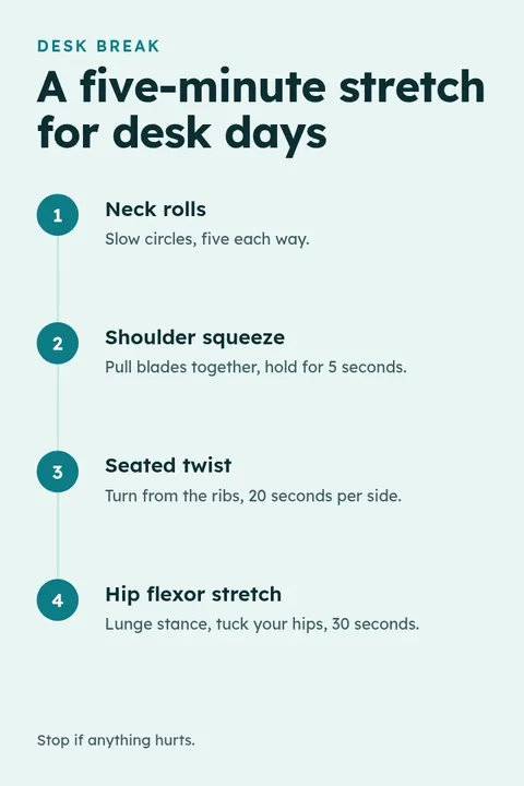 Stretching routine – Pinterest pin template
