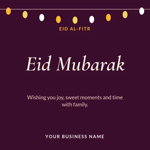 Eid al-Fitr greeting – Instagram post template