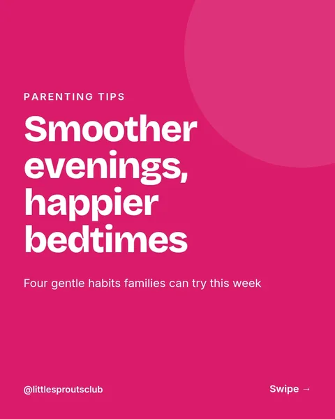 Calm Bedtime Tips Carousel – Instagram carousel template, 6 pages
