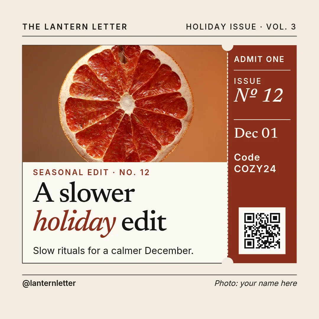 Citrus Stub Winter Issue – LinkedIn post template
