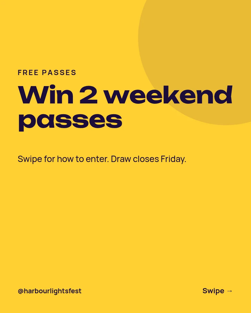 Ticket Drop Giveaway Carousel – Instagram carousel template, page 1