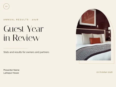 Larkspur Quiet Results Deck – Presentation template, 7 pages