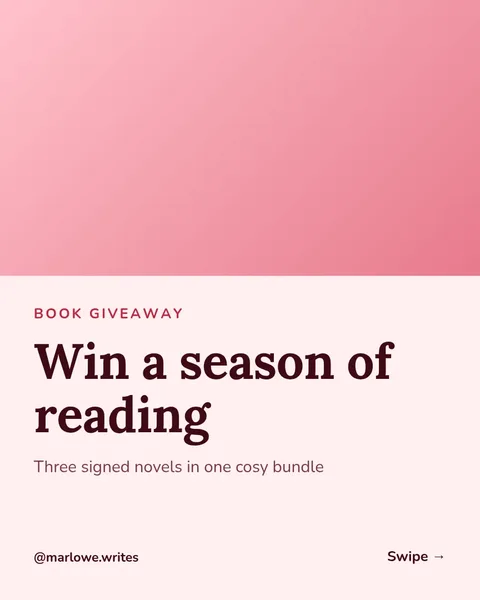 Shelf Giveaway Carousel – Instagram carousel template, 6 pages