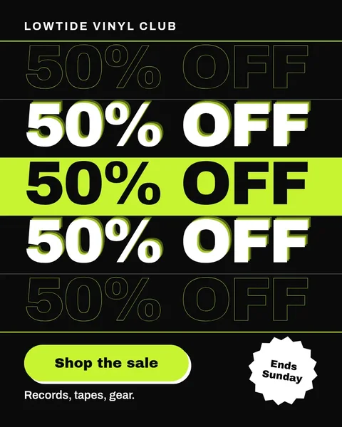 Half Off Echo Rows – Instagram post template