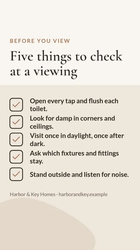 Viewing Day Checklist Story – Instagram story template