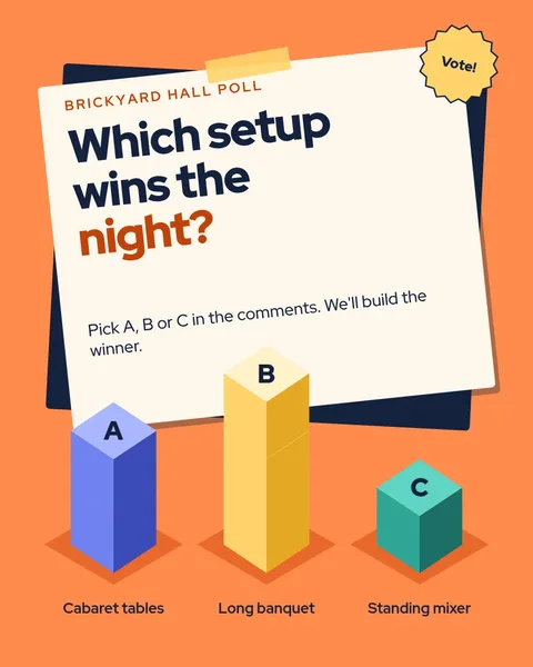 Tilted Poster Iso Vote Stacks – Instagram post template