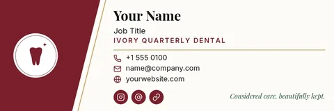 Masthead Slice Dental Signature – Email signature template