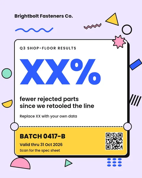 Batch Ticket Confetti Stub – Instagram post template