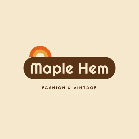 Maple Hem Pill Wordmark – Logo template