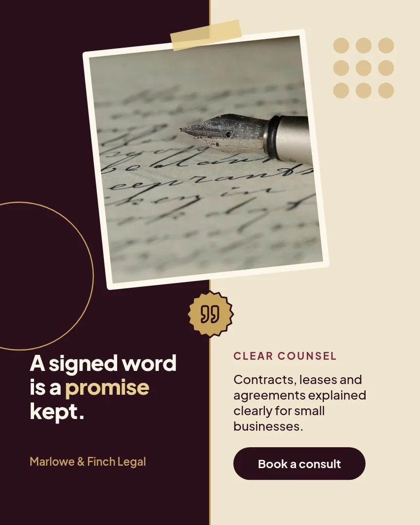 Oxblood Parchment Seam Quote – Instagram post template