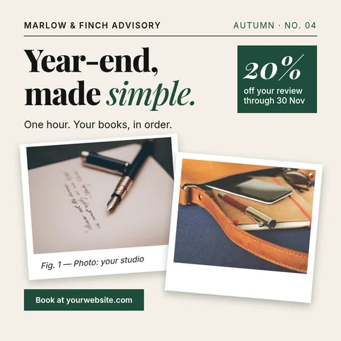 Year-End Prints Editorial – Instagram post template