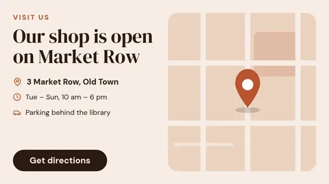 Visit the shop – X post template