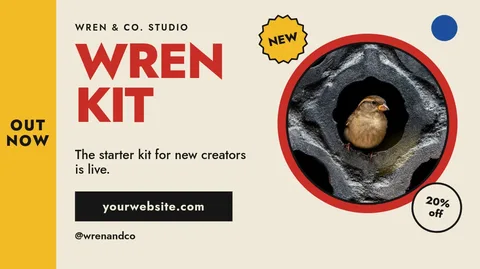 Bauhaus Sparrow Launch Circle – YouTube thumbnail template
