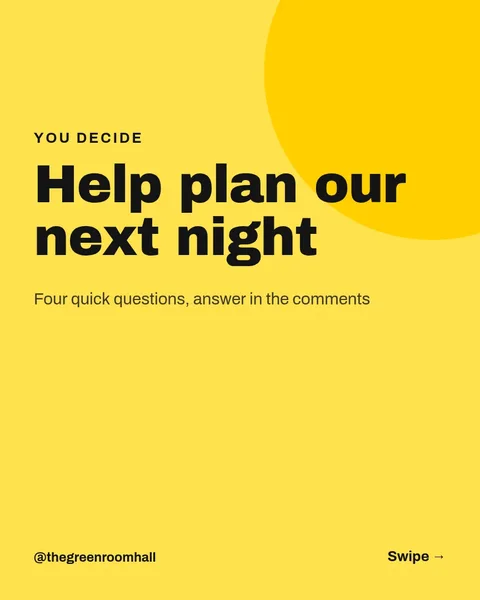 Event Poll Prompts Carousel – Instagram carousel template, 6 pages