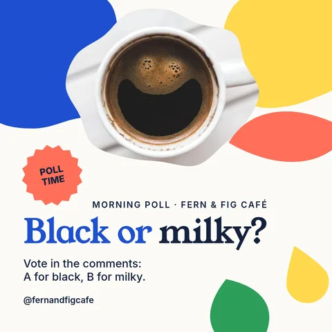 Black Or Milky Paper Cuts – Instagram post template