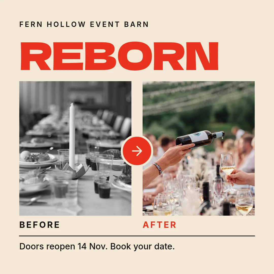 Reborn Barn Before After – Instagram post template