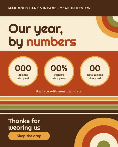 Groove Bands Year Tally – Instagram post template