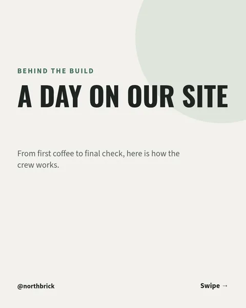 Day On Site Carousel – Instagram carousel template, 6 pages