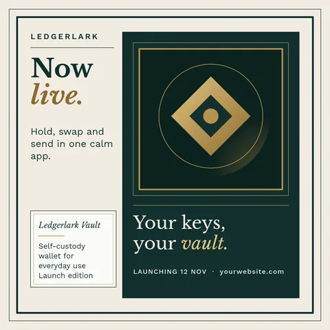 Vault Gallery Caption Frames – Instagram post template
