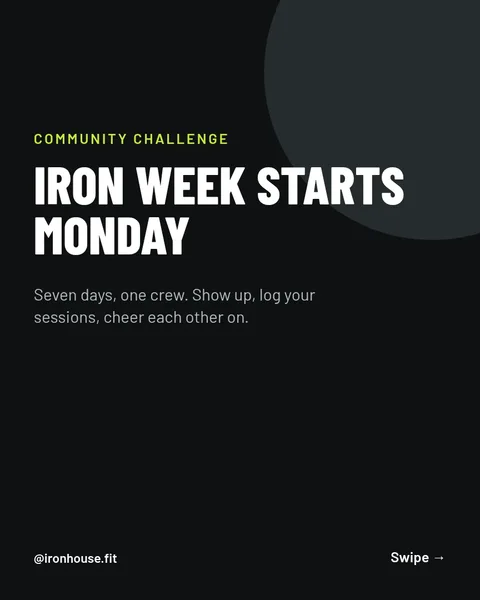 Challenge Week Roadmap – Instagram carousel template, 6 pages