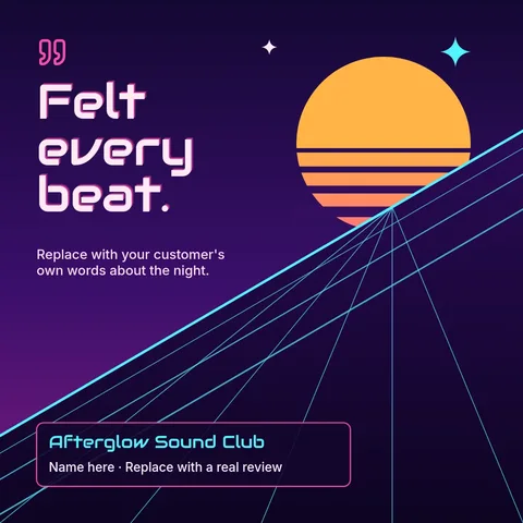Afterglow Horizon Review Cut – LinkedIn post template