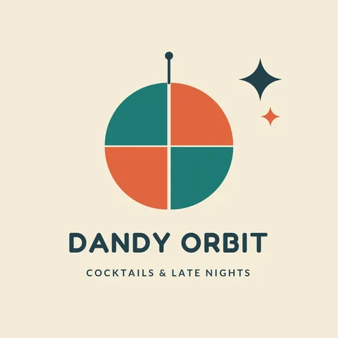 Atomic Quarter Disco Ball Logo – Logo template