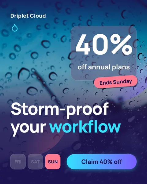 Stormglass Sunday Offer – Instagram post template