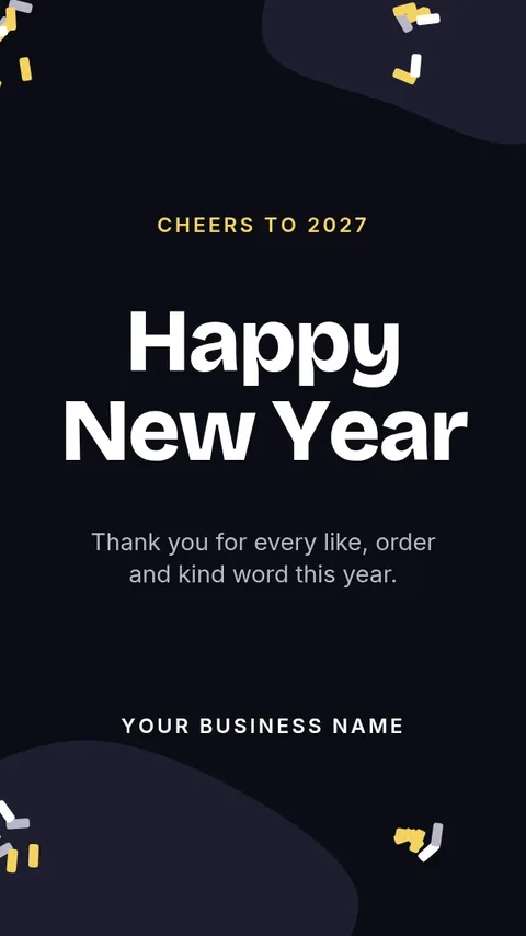 New Year greeting – Instagram story template