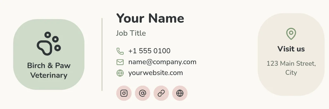Birch Paw Soft Signature – Email signature template