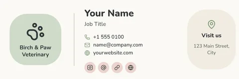Birch Paw Soft Signature – Email signature template