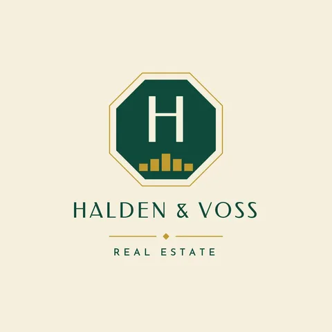 Deco Octagon Skyline Monogram – Logo template