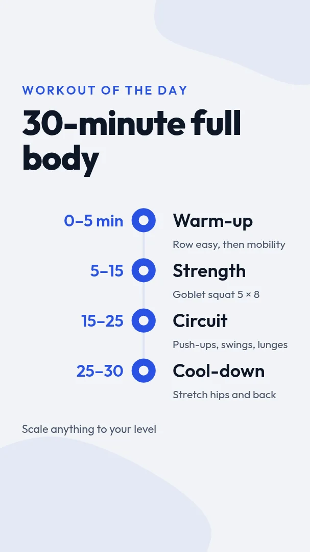 Workout of the day – Instagram story template