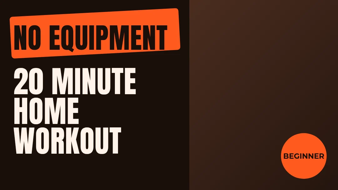 Home workout thumbnail – YouTube thumbnail template