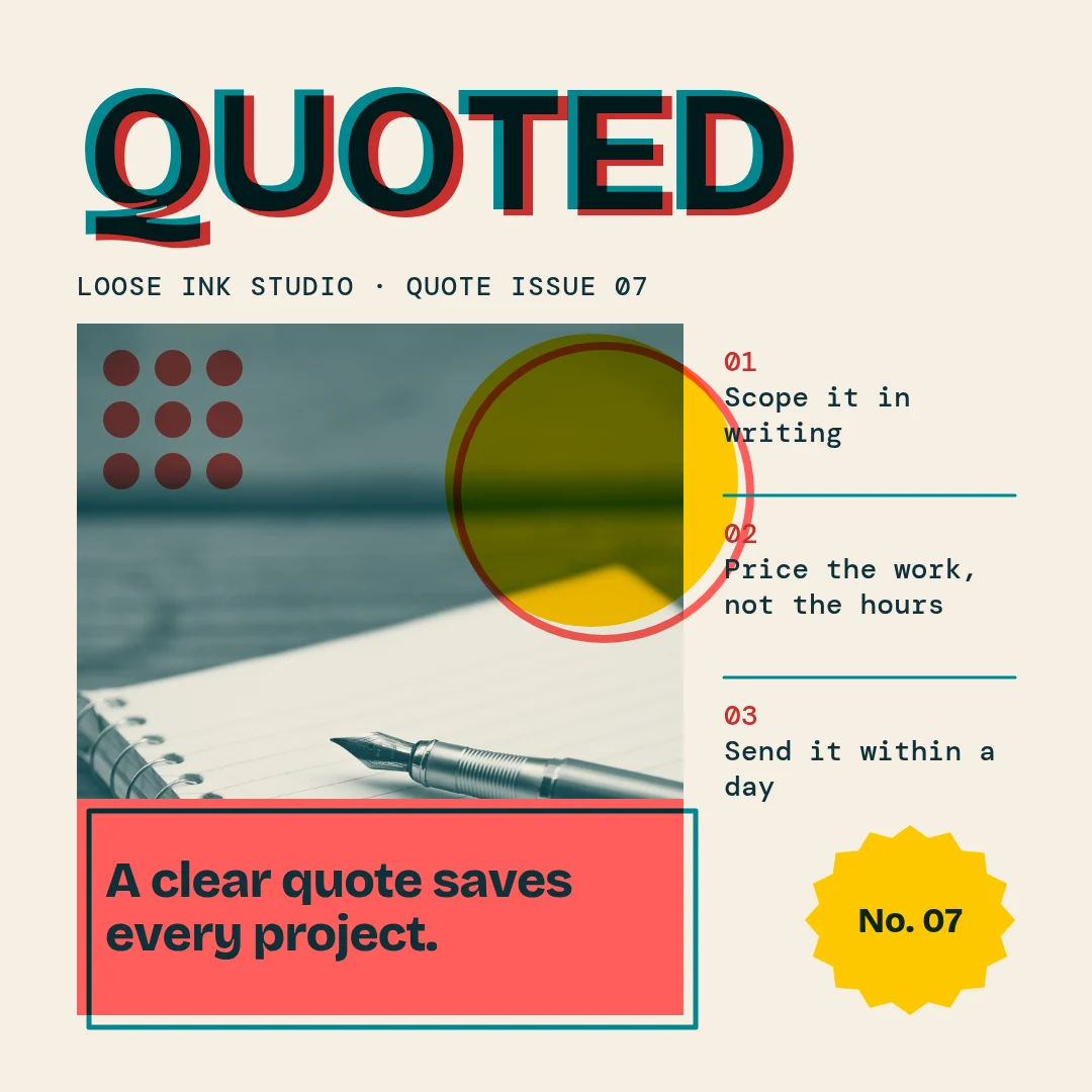 Misprint Masthead Quote Issue – Instagram post template