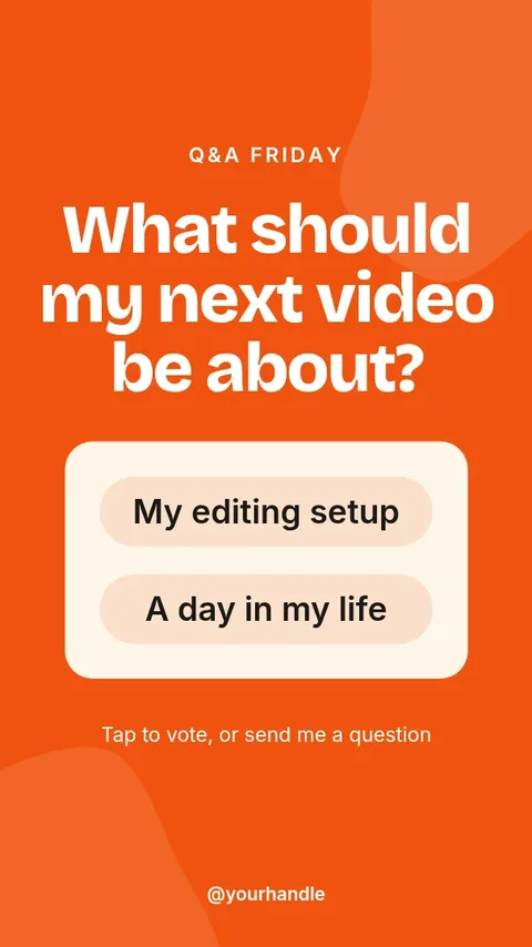 Ask me anything – Instagram story template