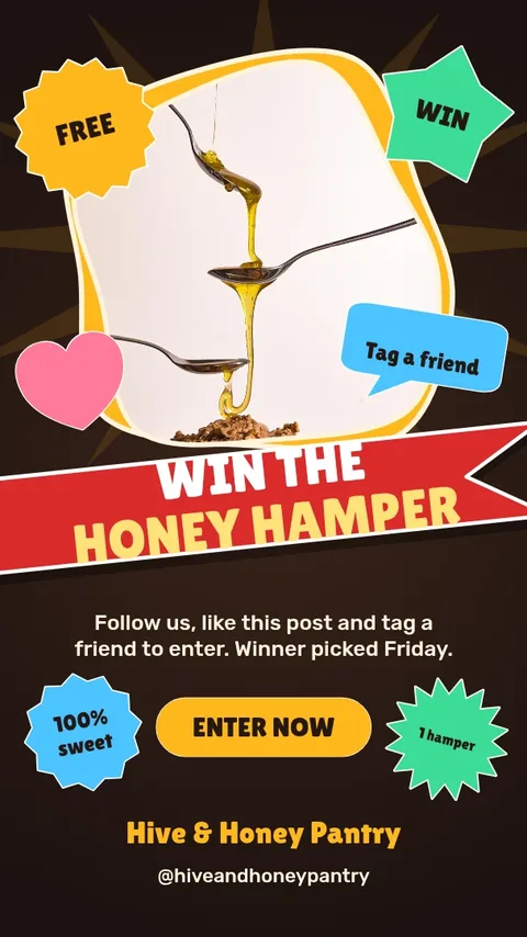 Honey Hamper Ribbon Bomb – Instagram story template