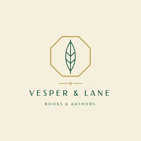 Deco Feather Octagon Logo – Logo template