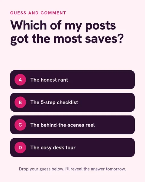 Guess My Top Post Quiz – Instagram post template