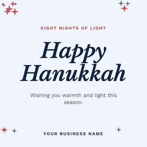Hanukkah greeting – Instagram post template