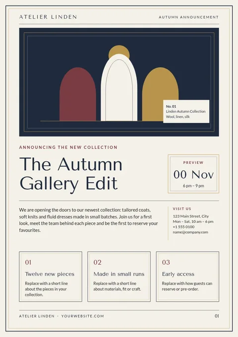 Gallery Frames Collection Announcement – Document template